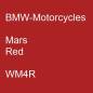 Preview: BMW-Motorcycles, Mars Red, WM4R.